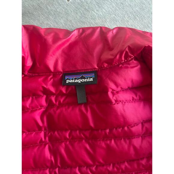patagonia hot pink fiona puffer women’s small down coat jacket lightweight - Picture 6 of 7
